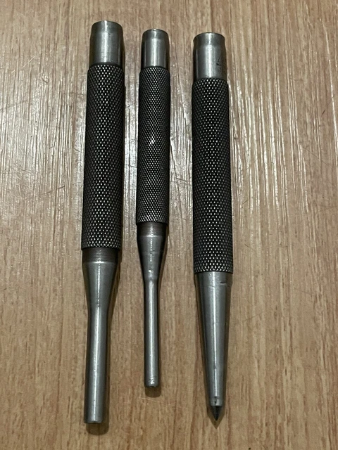 Lufkin Drive Pin Punches 72G 72E 71D Machinist Tool Lot Of 3 Pcs