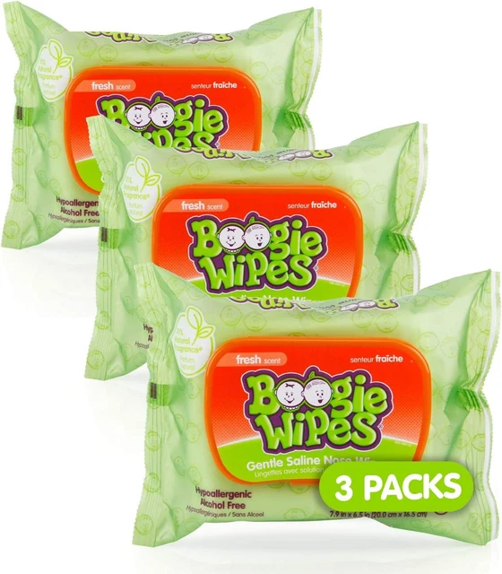 Boogie Wipes Gentle Wet for Baby and Kids, Face, Hand, Body & Nose,...