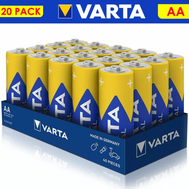 20 Varta Genuine Industrial Pro 4006 AA LR6 Alkaline MN1500 1.5V Batteries AM R6