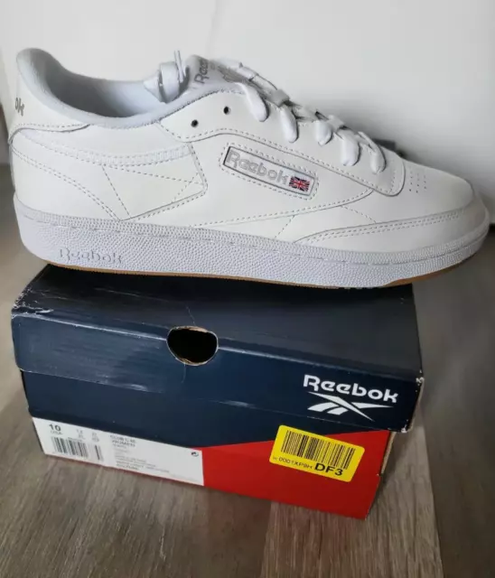 REEBOK Baskets basses blanches tennis femme Club C 85 BS7686 Taille 41 2