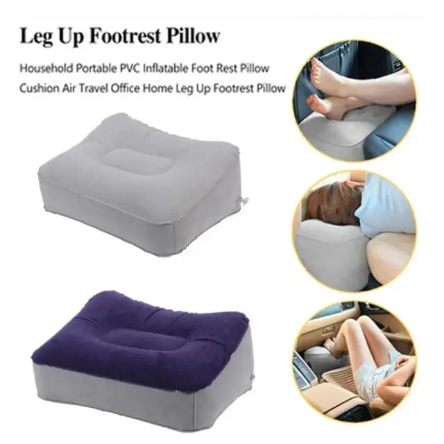 Travel Foot Rest Inflatable Pillow Ultimate Leg Relaxation for New S9