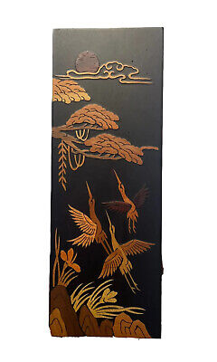 korean air asian floral crane bird decorative box