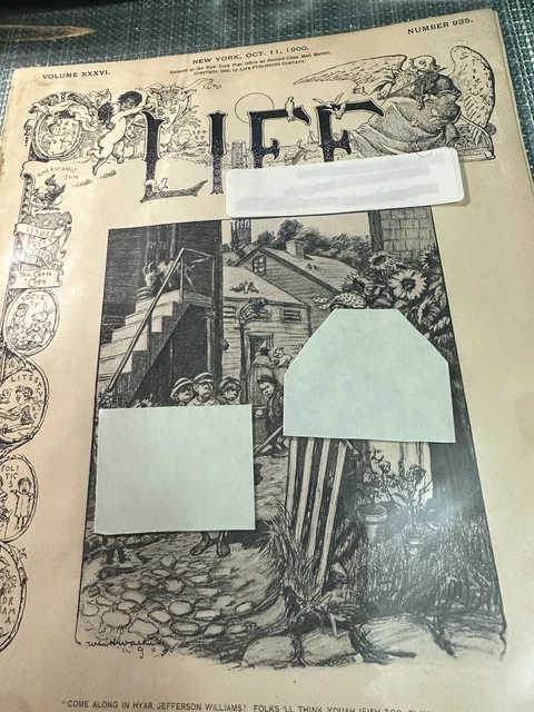 BLACK AMERICANA 1900'S  Life Magazine & Sheet Music-CHARLES GIBSON CENTERFOLD