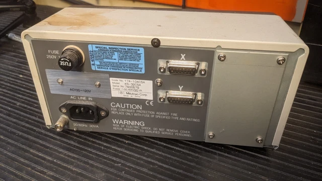 MITUTOYO 2 AXES counter for Linear scale 74-104CSA Model KS-32CSA $300. ...