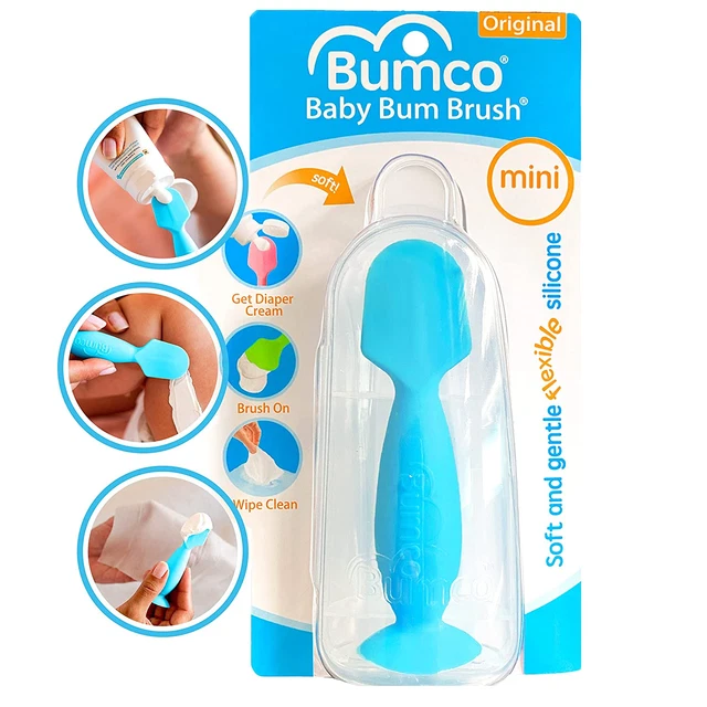 Bumco Diaper Cream Brush - Mini  with Case, Baby Butt Paste Diaper Cream Spatula