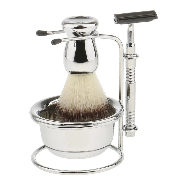 Trousse de toilettage pour barbe avec support de sécurité pour bol de rasoir