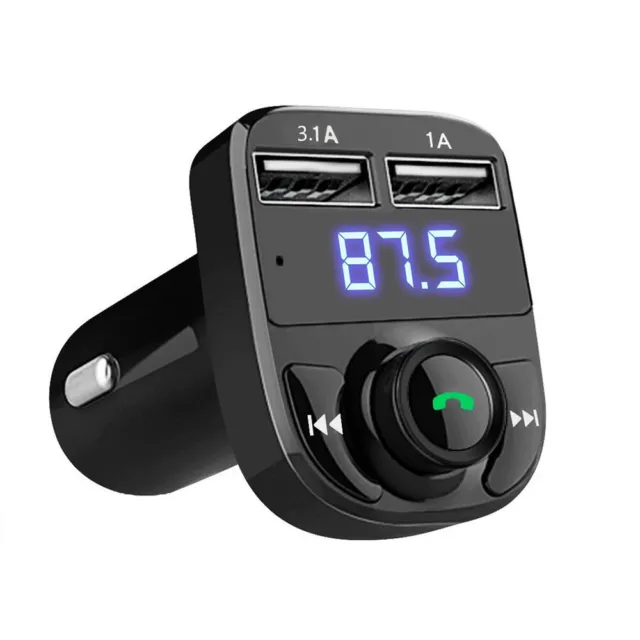 Wireless Bluetooth Handsfree Car Kit FM Transmitter MP3 Player Dual USB Charger·