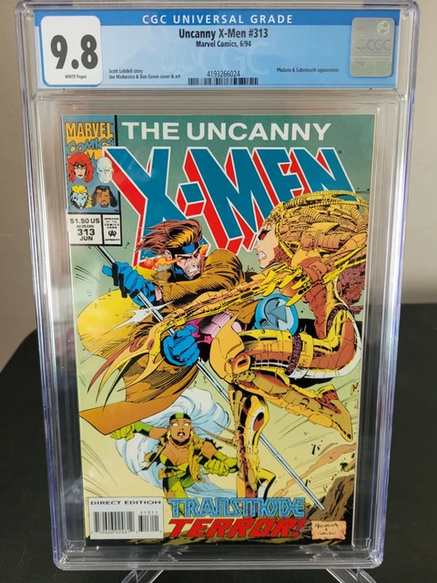 Uncanny X-Men #313 Cgc 9.8 Graded Joe Madureira Cover & Art! Gambit! Sabretooth!