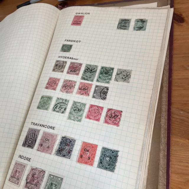 commonwealth stamp albums with stamps T2 Including India States