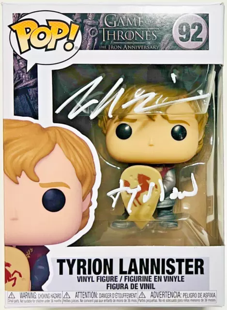 Peter Dinklage Signed Game of Thrones "Tyrion" Funko Pop #92 Beckett BAS Witness