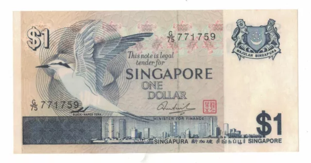 Singapore Bird Series $1 UNC