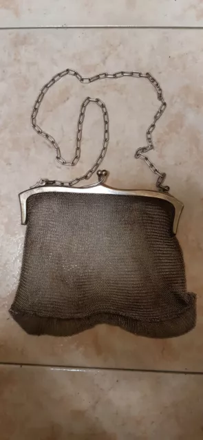 Borsetta Vintage in maglia di argento 800 anni 30