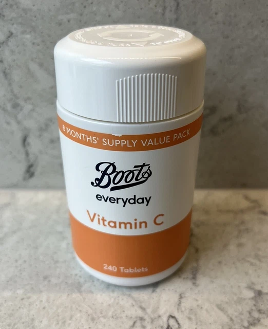 BOOTS VITAMIN C 500mg Tablets One A Day 240Tablets £2.50 PicClick UK