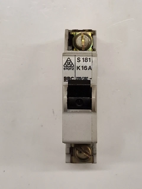 Stotz Bbc S181 K16A Einfachpol 1P Sicherungsschalter Sicherungsaitomat