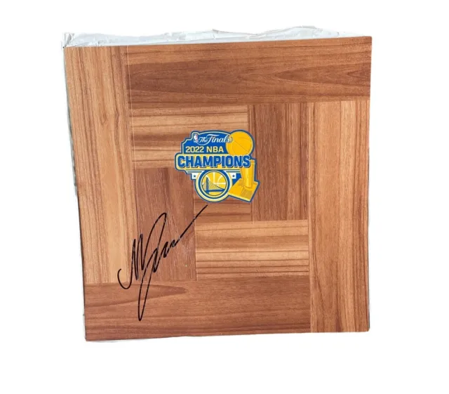 Moses Moody Signed Floorboard Golden State Warriors Basketball Autograph Auto