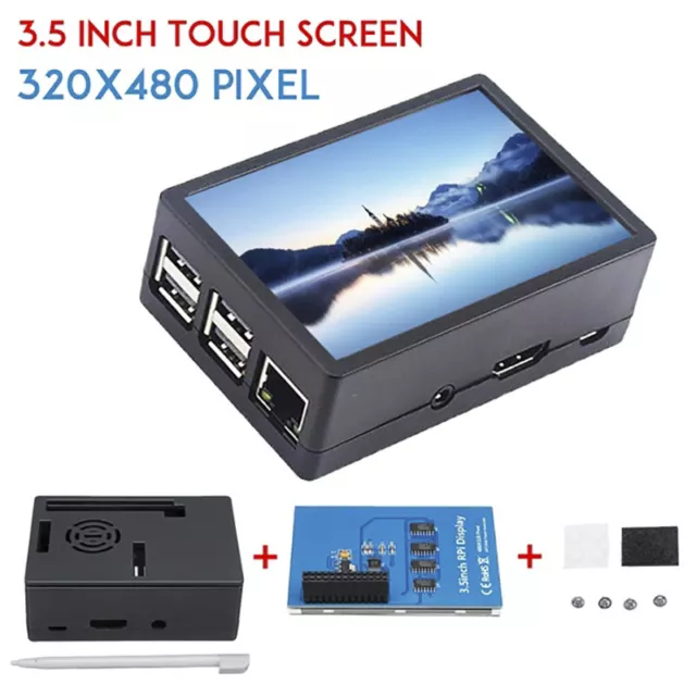 3.5" 320*480 TFT Touch Screen LCD Display Case For'Raspberry Pi A B A+ 2B 3BMG