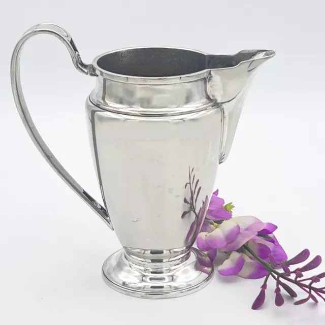 Brocca caraffa bricco per latte antico in argento silver plated decanter d'epoca