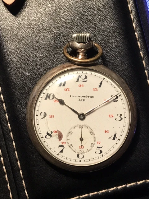 Montre Gousset LIP Années 30 - Ne Fonctionne Pas - À Réparer Ou Pour Pièces