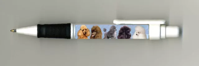 Poodle Dog Design Retractable Acrylic Ball Point Pen gift idea by Starprint