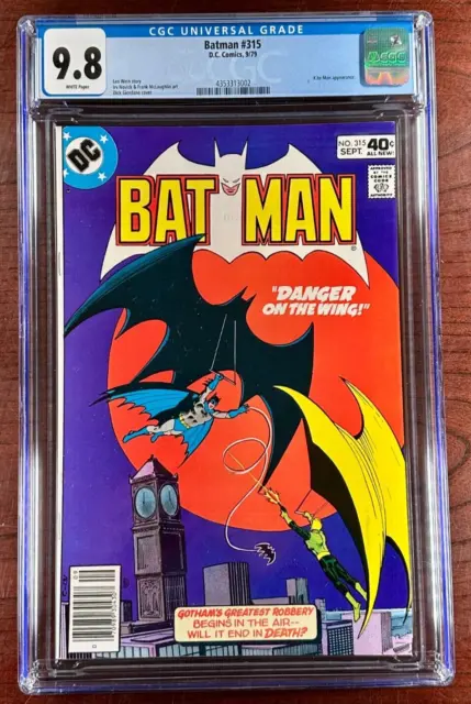 Batman #315 CGC 9.8 WP NM/M DC 1979 🔥 Highest Graded / Sweet Giordano Cover