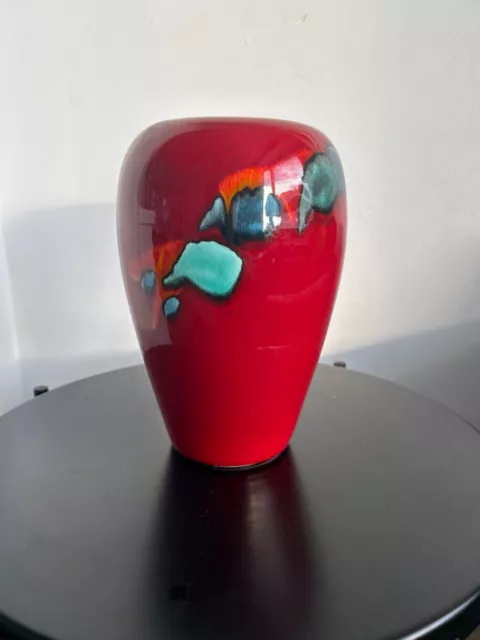 Poole Pottery Vase  Abstract Design  10 ins high Large