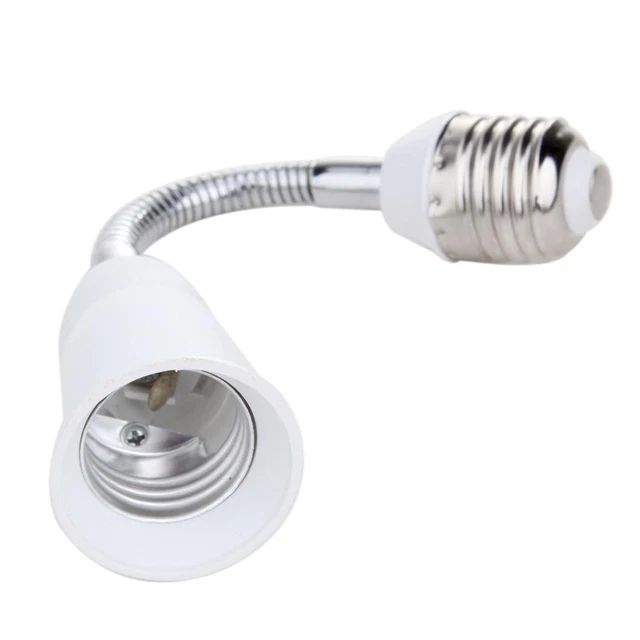 10 pièces E27 LED ampoule support de lampe adaptateur d'extension Flexible prise