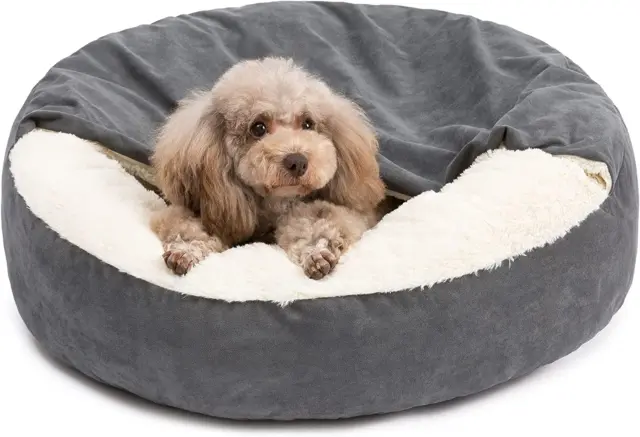 Small Dog Bed for Small Dogs up to 30Lbs - Washable Burrow Puppy Beds with Blank