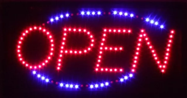 Open LED Placa Luz Pantalla Letrero de Neón Publicidad Señal Luminosa Anuncio