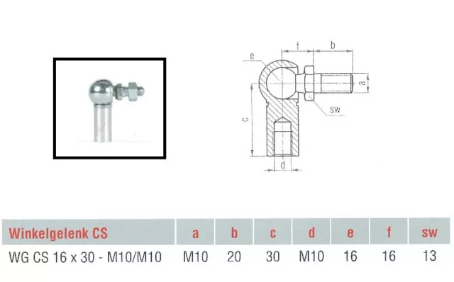 Gasfeder f. Alko Ø 14/28 GL 468mm Hub 200mm Druck+Anschlüsse wählbar 200-1000N 2