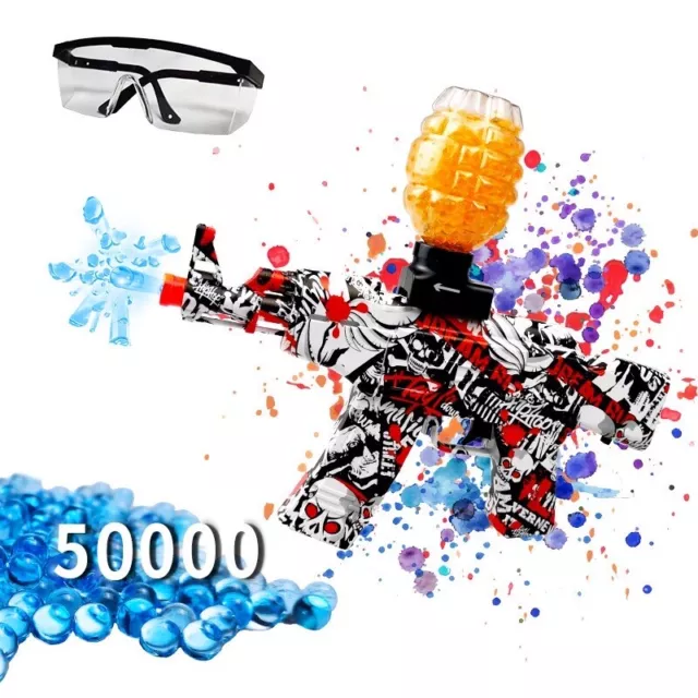 Gel Blaster Gun AK47 elektrische Wasserkugel Pistole Softair 50000 Gel-Kugeln