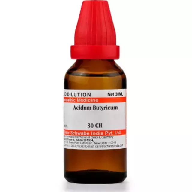 Dr Willmar Schwabe India Acidum Butyricum 30 CH Dilution 30 ml