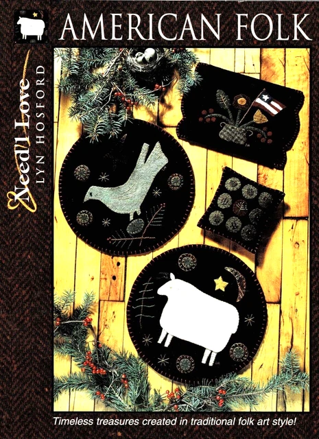Patrones De Alfombra De Penny American Folk-Lyn Hosford - Estilo De Arte Popular - Simplemente Necesito