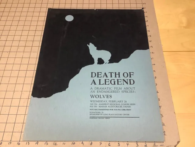 original Poster: DEATH OF A LEGEND:-)WOLVES hampshire graphic design screen prin