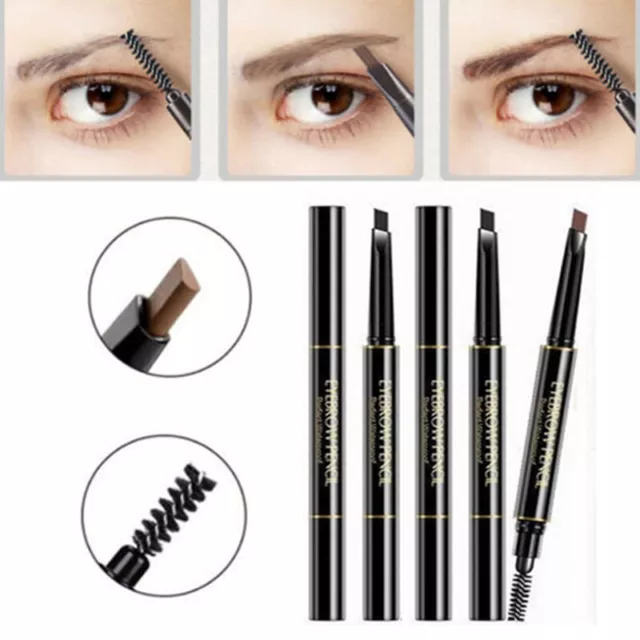 Crayon À Sourcils Imperméable À L'eau Avec Pinceau Cosmétique⭐↑ 《