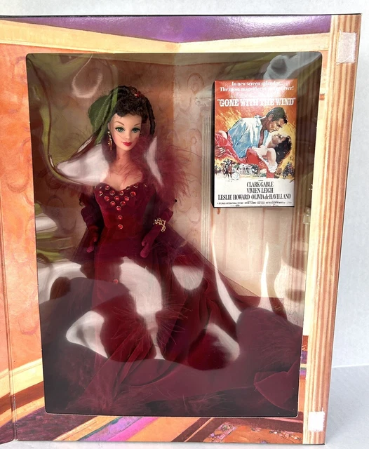 1994 BARBIE HOLLYWOOD Legends Scarlett Ohara Red Dress Gone With The Wind  NIB! $30.00 - PicClick