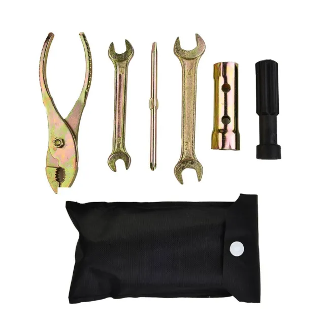 Motorcycle Tool Kit Spanner Wrench Screwdriver W/Storage Bag Practical