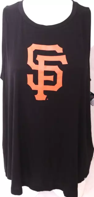 NEW San Francisco SF Giants New Era Black Sleeveless Tank Top Shirt Women's XL