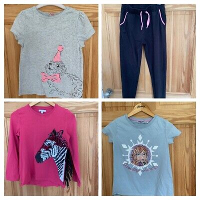 Girls Clothing Bundle 7-8 ANNI. Zebra Top e Pantaloni Sportivi indossata solo una volta. 🌺
