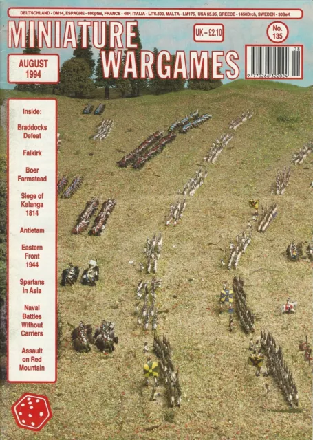 Miniature Wargames Magazine #135 18th Century Naval Fantasy Napoleonic ACW *FS