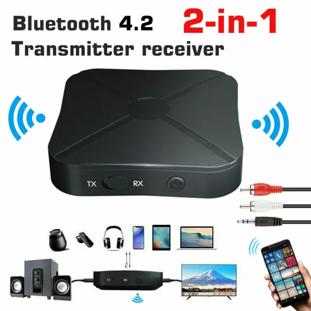 2 In1 Wireless Bluetooth Audio Transmitter Receiver HIFI Music/Adapter AUX