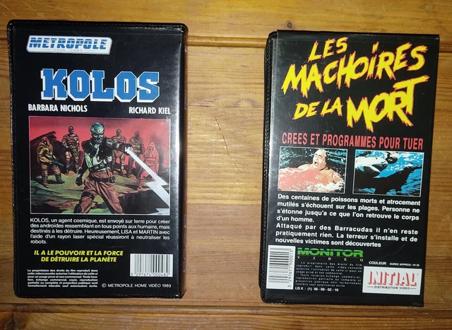 VHS CASSETTE VIDÉO - Film horreur - Les mâchoires de la mort - Kolos