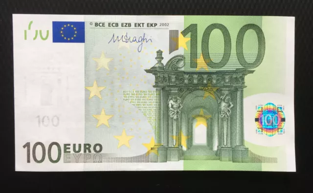 European Union 100 euro banknote 2002(2011) UNC P-18x Prefix-X Germany ,Draghi European Union 100 euro banknote 2002(2011) UNC P-18x Prefix-X Germany ,Draghi