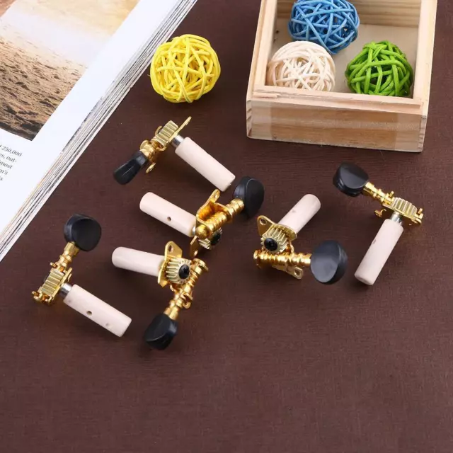 6pcs Open Machine Heads String Tuners Tuning Pegs for Classic Guitar Parts
