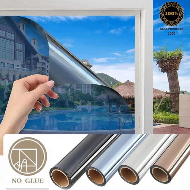 ONE WAY MIRROR Window Film Reflective Home Privacy Solar Tint Foil