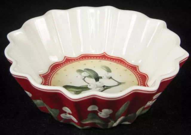 Villeroy & Boch White Snowberries Red Small Bowl/Dish