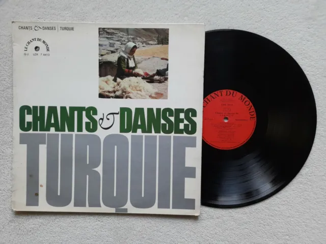 LP 33T VARIOUS "Chants et danses de Turquie" LE CHANT DU MONDE LDX 74410 FRANCE)