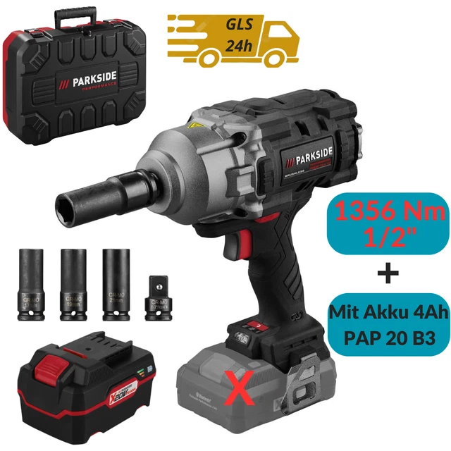 HEADNMORE Bundle - PARKSIDE Akku Schlagschrauber Mit 4Ah Akku & Schlüsselanhänger