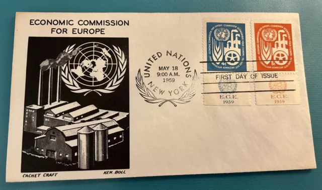 United Nations Economic Commission For Europe 1959 First Day Cover