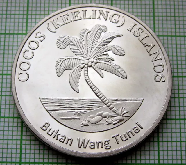 KEELING COCOS ISLANDS 2023 100 RUPEES, GREAT WHITE SHARK, Cu-Ni UNC 2