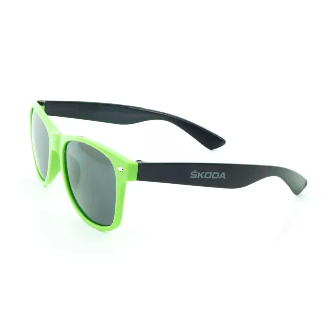 Skoda Sonnenbrille Schwarz Grün MVF19-911 UV 400 Sunglasses Brille Getönt